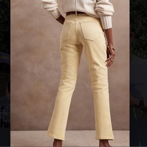 NWT BANANA REPUBLIC SOFT ORGANIC COTTON HIGH RISE STRAIGHT ANKLE JEAN - 29